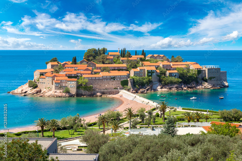 Poster sveti stefan island in budva