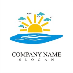 sunrise logo template 