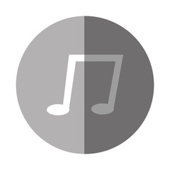 music note isolated icon vector illustration design