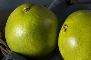 Raw Green Organic Citrus Pummelo Fruit