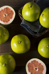 Raw Green Organic Citrus Pummelo Fruit