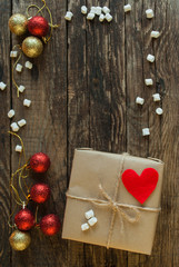Christmas Background. Gifts. Vertical.