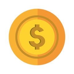 coin money isolated icon vector illustration design