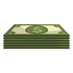 bills dollars isolated icon vector illustration design