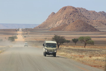 Namibia Schotterstrasse