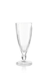 Empty glass isolated on white