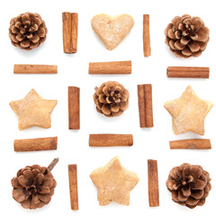 collection set on white background