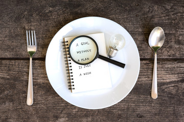 a goal without a plan is just a wish