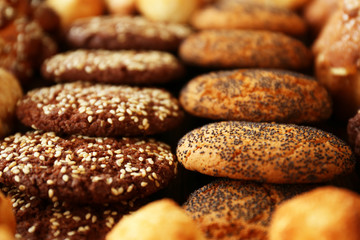 Fresh bakery products, closeup