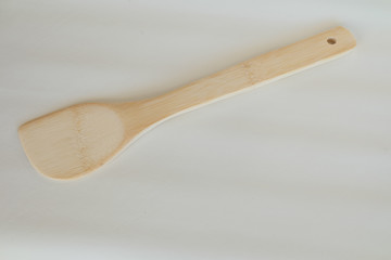 wooden spade of frying pan