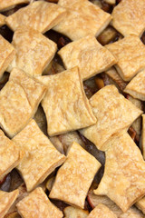 Apple Pandowdy with a patchwork pattern