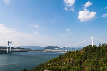 Obraz premium 岡山県 倉敷市 下津井 鷲羽山 瀬戸大橋