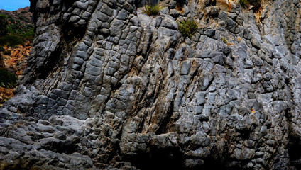 stones beach lava volcano