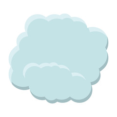 Cloud icon. Weather sky nature and climate theme. Isolated design. Vector illustration
