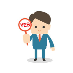 ビジネスマン　YES