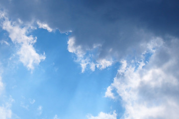 雲が流れる様子
