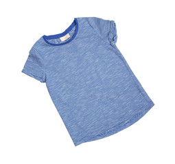 Blank color t-shirt on white background