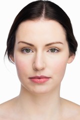 Fototapeta premium Beautiful woman posing with natural makeup