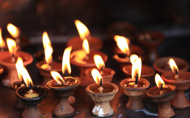 lighting a lamp for peace