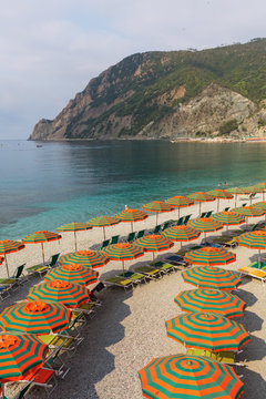 Beach At Monterosso Al Mare, Italy