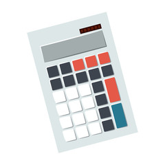 Calculator icon. Tool mathematics finance device and electronic theme. Isolated design. Vector illustration