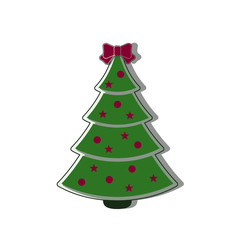 Christmas tree Icon flat vector new year