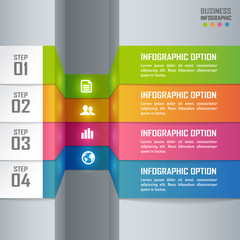 Colorful business infographics and diagram, paper art concept