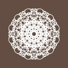 Round Lace Collection Vector Illustration