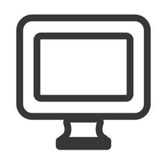 monitor desktop computer icon vector illustration design