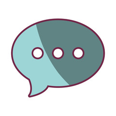speech bubble message icon vector illustration design