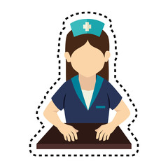 nurse avatar isolated icon vector illustration design