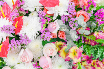 Beautiful flowers  for valentines and wedding scene