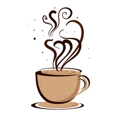 coffee cup drink isolated icon vector illustration design