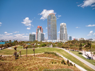 Miami South Beach Park Skyline