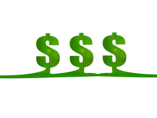 Fototapeta premium dollar sign green business exchanging 