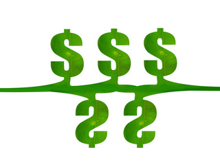 dollar sign green business exchanging 