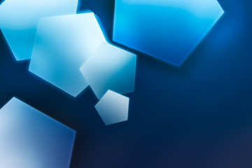 Blue polygons