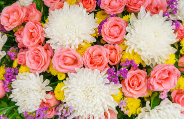 Beautiful flowers  for valentines and wedding scene