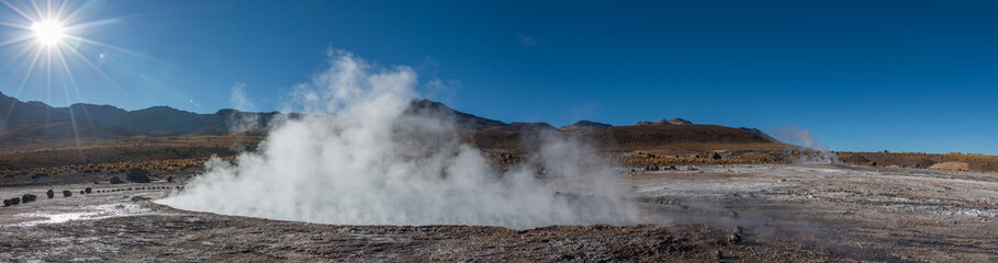 Fototapeta na wymiar Tatio geysers, Atacama desert, Chile