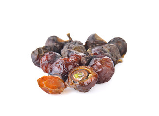 Soap nut  isolated on white background