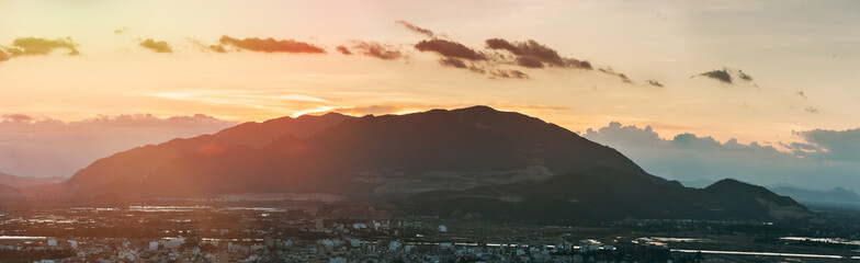 Nha Trang in cloudy weather, the view from the top
