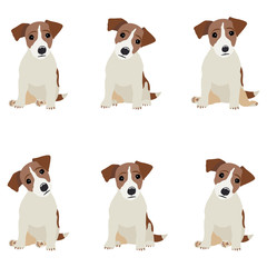Jack Russell Terrier. Vector Illustration of a dog - 128824813