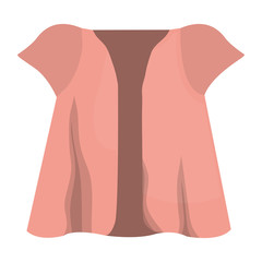 fashion female shirt icon vector illustration design