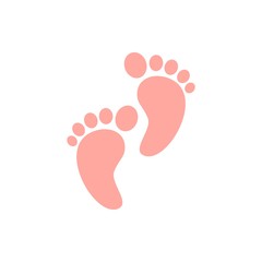 Foot print logo vector