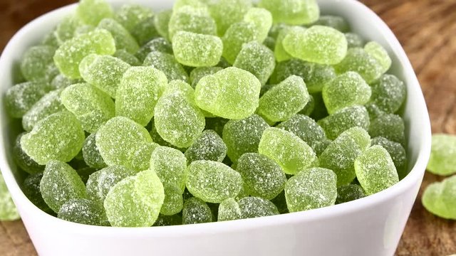 Gummy Candy as not loopable roating 4K UHD footage..