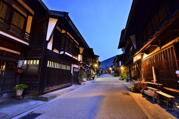 奈良井宿の町並み