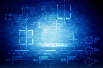 Digital Abstract business background,2d illustration