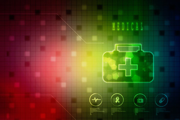 Obraz premium 2D medical structure background