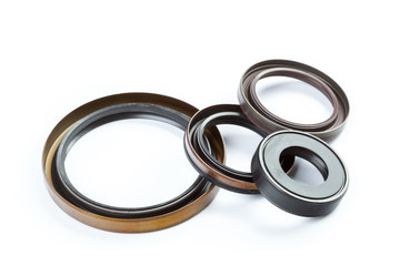 seal and camshaft crankshaft car on a white background