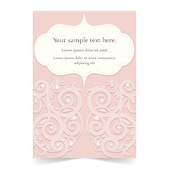 Invitation card, wedding card with ornamental background